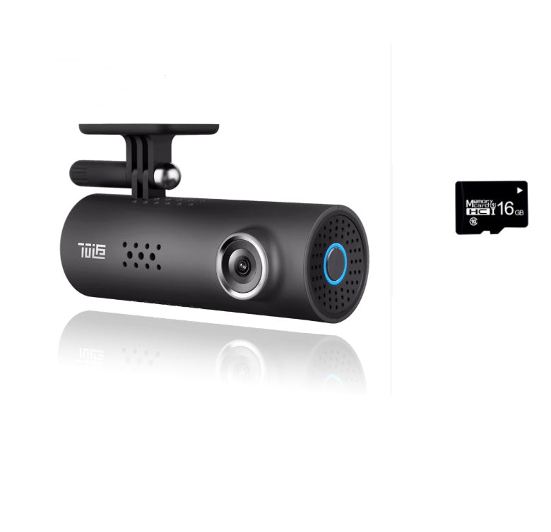Full HD Wireless Dashcam with Smart Voice Control, Automatic Collision Detection & 130° Wide Angle