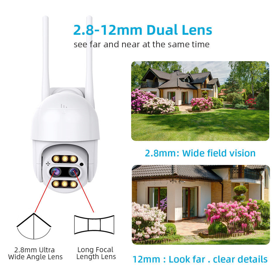 High-Resolution 8x Zoom Surveillance Camera