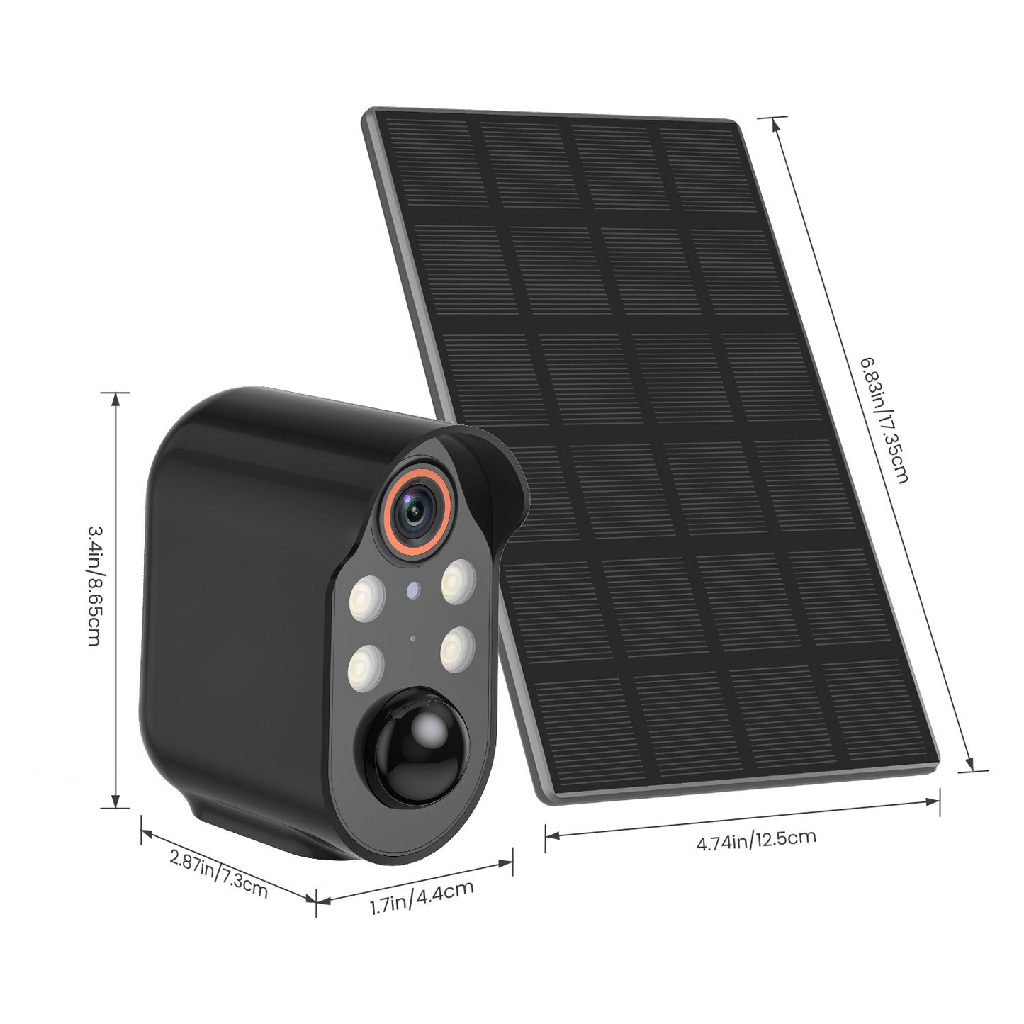 Wireless Security Camera with Solar Panel – Indoor/Outdoor Surveillance System