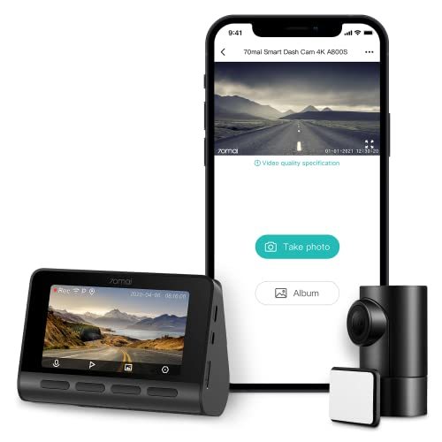 4K Dash Cam with Night Vision & GPS