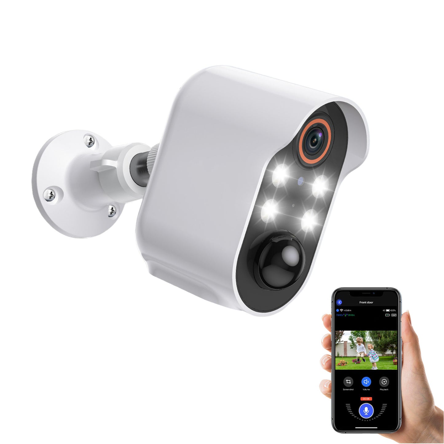 Wireless Security Camera with Solar Panel – Indoor/Outdoor Surveillance System